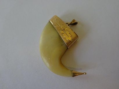 PENDENTIF GRIFFE Avec monture en or jaune...
