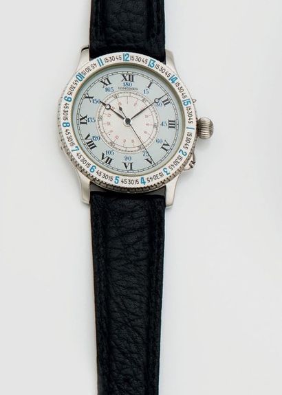 MONTRE BRACELET D'HOMME EN ACIER PAR LONGINES...