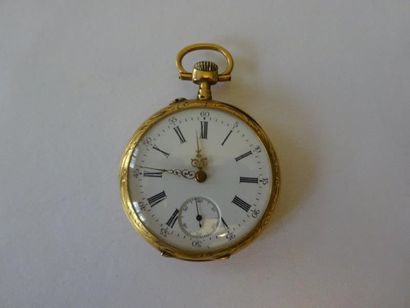 MONTRE À GOUSSET EN OR (PAS DE MARQUE) A...