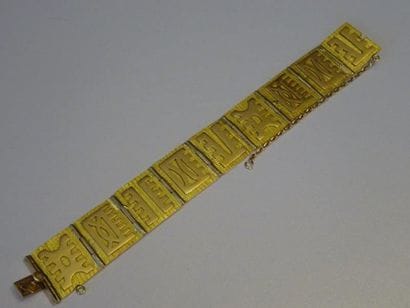 BRACELET EN OR 18 CARATS (750 MILLIÈMES)...