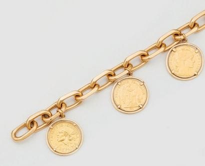 BRACELET EN OR 18 CARATS (750 MILLIÈMES)...