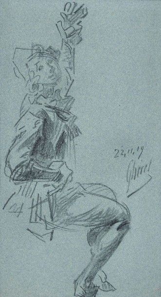 Jules CHÉRET (1836-1932)


Arlequin

Fusain...