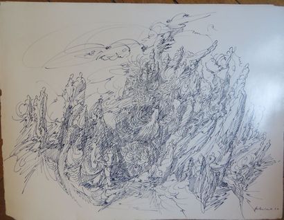 Jos DECOCK (1934-2010)
Étude de Paysage,...