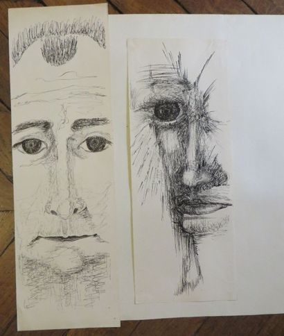 Jos DECOCK (1934-2010)
Visage d’homme

Encre...