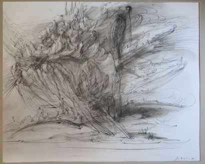 Jos DECOCK (1934-2010)
Étude, 1962

Encre...