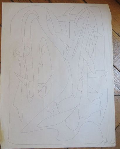Jos DECOCK (1934-2010)
Composition

Encre...