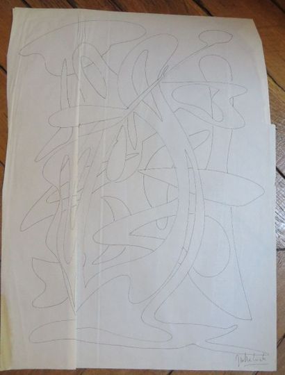 Jos DECOCK (1934-2010)
Composition

Encre...