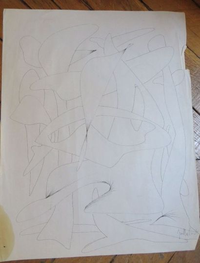 Jos DECOCK (1934-2010)
Composition

Encre...
