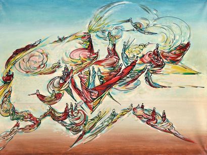 Jos DECOCK (1934-2010)
Composition aux anges

Toile

96...