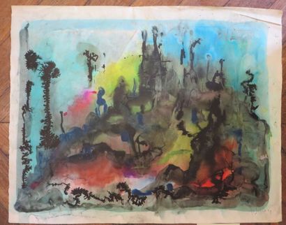 Jos DECOCK (1934-2010)
Étude de Paysage,...
