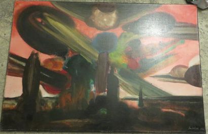 Jos DECOCK (1934-2010)
Départ cosmique n°III,...