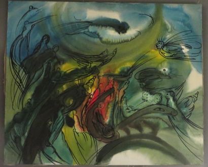 Jos DECOCK (1934-2010)
Composition aux nus...