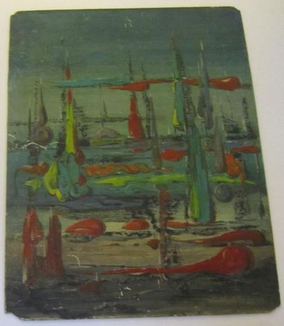 Jos DECOCK (1934-2010)
Paysage lunaire, 1956

Carton,...