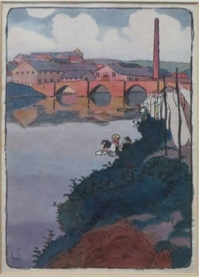 Léon JOUHAUD ( 1874-1950)


Lavandière au...