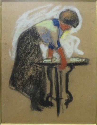 Léon JOUHAUD ( 1874-1950)


Femme à la table

Pastel...