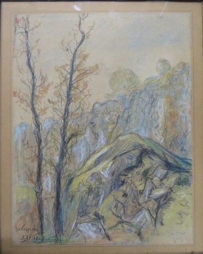 Attribué à Paul THOMAS ( 1868-1910)


Paysage...