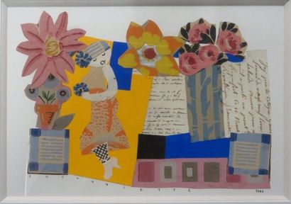 LACHANIETTE

Collage sur papier signé

22...