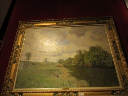ECOLE FRANCAISE de la Fin du XIXe siècle
PAYSAGE
Huile...