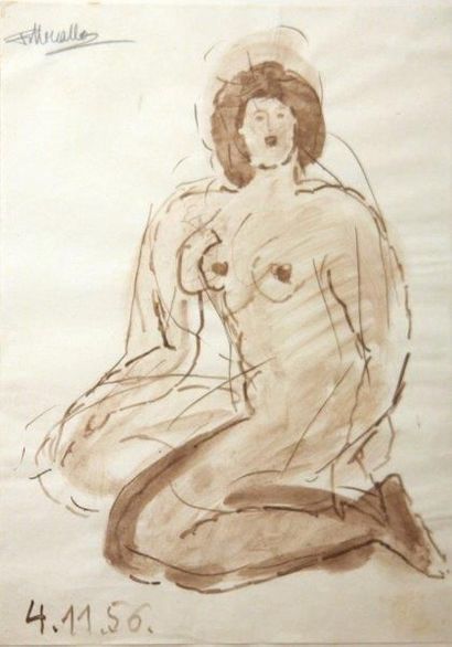 MOUALLA Fikret (1903-1967)


Femme assise

Lavis...