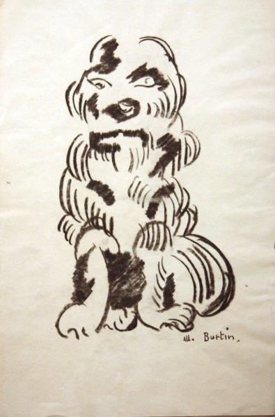 BURTIN Marcel (1909-1979) 


Chien ,

Fusain...