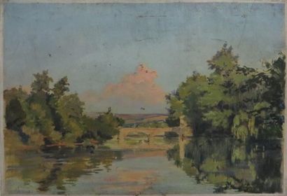 Charles BICHET ( 1863-1929)


La rivière

Huile...