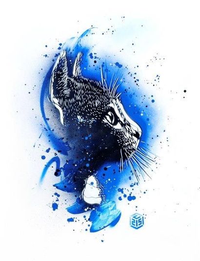C215 (né en 1973)
Le chat bleu
ORIGINAL
Peinture...