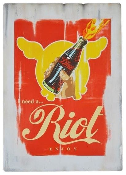 D*FACE (né en 1978)


Riot coke

Sérigraphie...