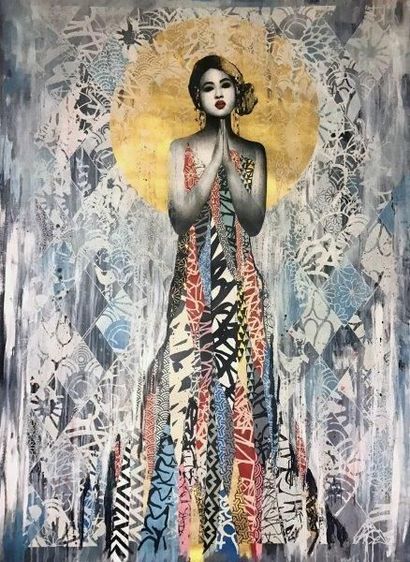 HUSH (né en 1965)
Icon Geisha, 2016

Acrylique,...