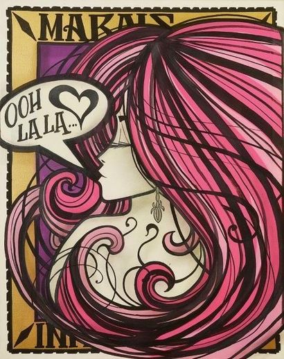 INKIE (né en 1970)
Ooh La La, 2016

Peinture...