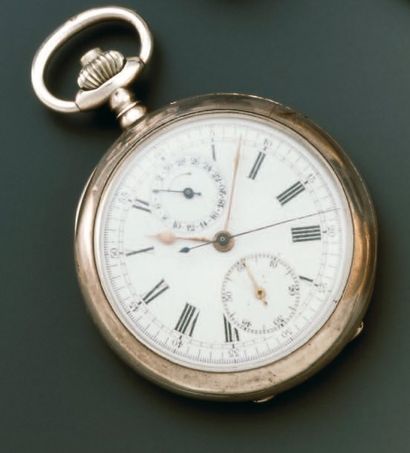 MONTRE DE POCHE à remontoir au pendant formant...