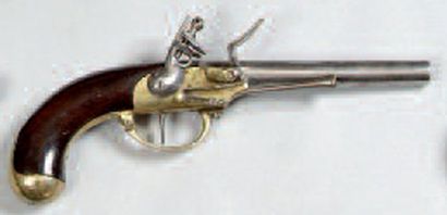 PISTOLET D'ARÇON À SILEX MODÈLE 1777, 1ER...