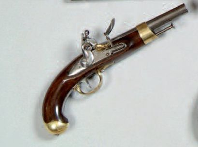PISTOLET D'ARÇON À SILEX MODÈLE AN XIII....