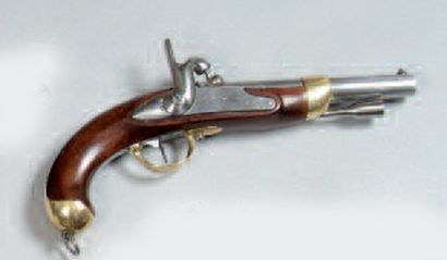 PISTOLET D'ARÇON À PERCUSSION MODÈLE 1822...