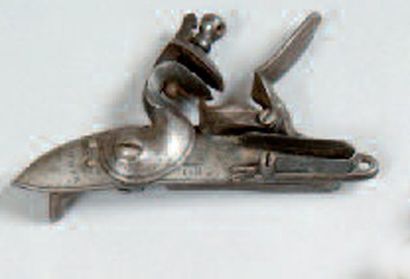PLATINE À SILEX DE FUSIL TOWER. à corps rond...