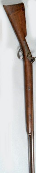 FUSIL CANARDIER À PERCUSSION, UN COUP, CALIBRE...
