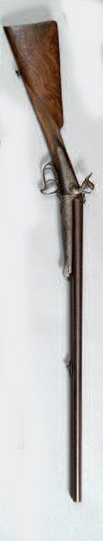 FUSIL DE CHASSE À BROCHE, DEUX COUPS, CALIBRE...