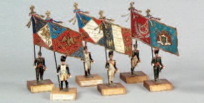 CBG. Porte-drapeaux. - Chasseur à pied 1812....