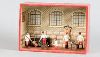 CBG. La cuisine. Boîte diorama. 5 soldats...