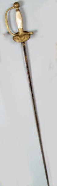 EPÉE D'OFFICIER DE MARINE MODÈLE 1819. Fusée...