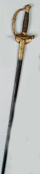 EPÉE D'OFFICIER DE MARINE MODÈLE 1837 Fusée...