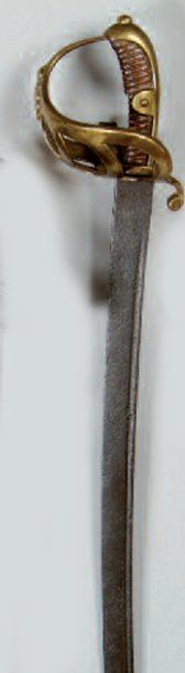 SABRE DE GROSSE CAVALERIE BADOIS. Poignée...