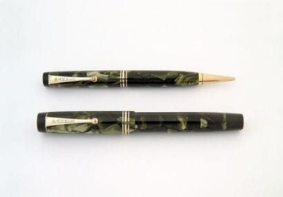 PARKER plume + mine Duofold junior sea green,...