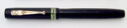 SWAN 46, noir, plume n°6, bague verte sur...