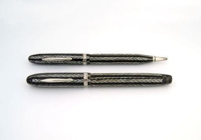 CONKLIN plume + mine nozac héringbone vert,...