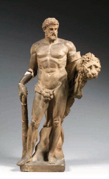 STATUE D'HERCULE À LA DÉPOUILLE DU LION DE...