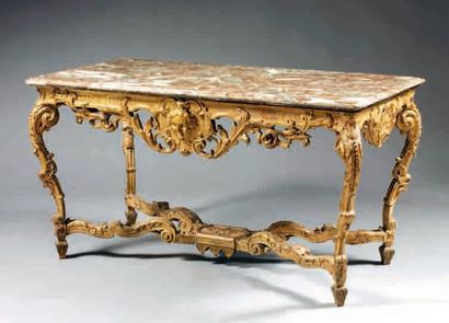 GRANDE CONSOLE RECTANGULAIRE EN BOIS sculpté...