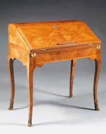 BUREAU DE PENTE EN PLACAGE TOUTES FACES de...