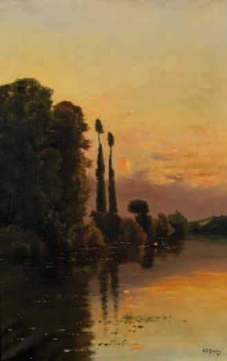 DELPY JACQUES HENRY 1877-1957
Soir à Port...