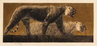 *JOUVE Paul (1878 - 1973)

Deux tigres
Eau-forte...