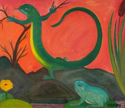 DESNOS Ferdinand (1901-1958)
Lézard

Huile...